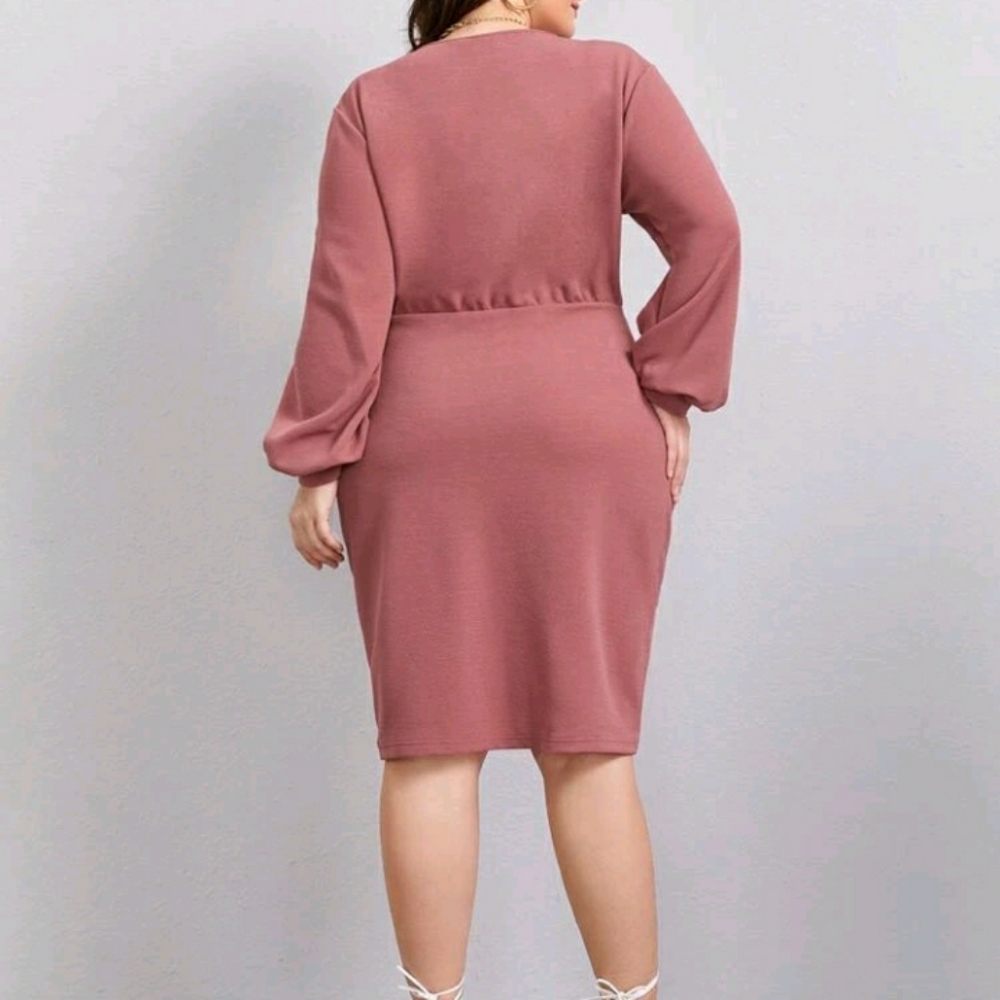 NEW Plus Fitted Dress - Picture 2 of 8